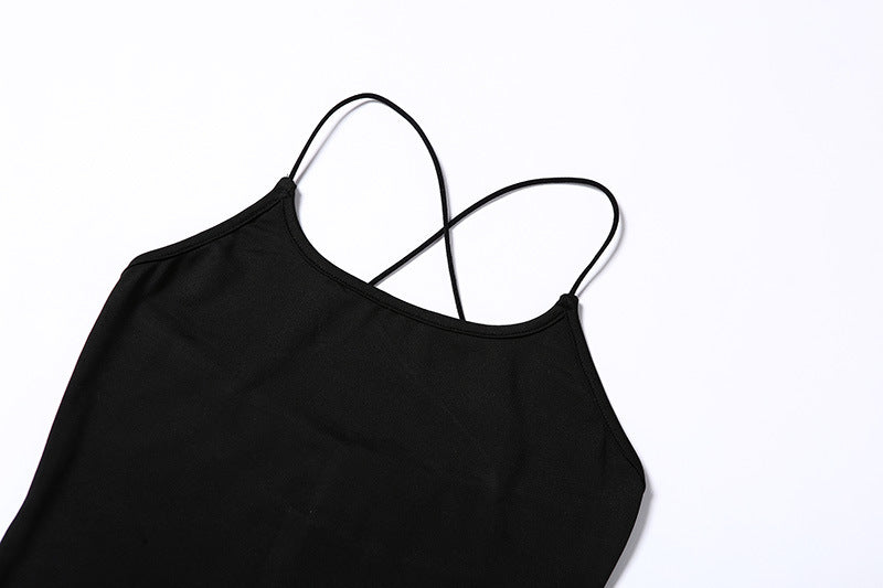 2019 Autumn Winter Women's Cross Strap Bodysuit