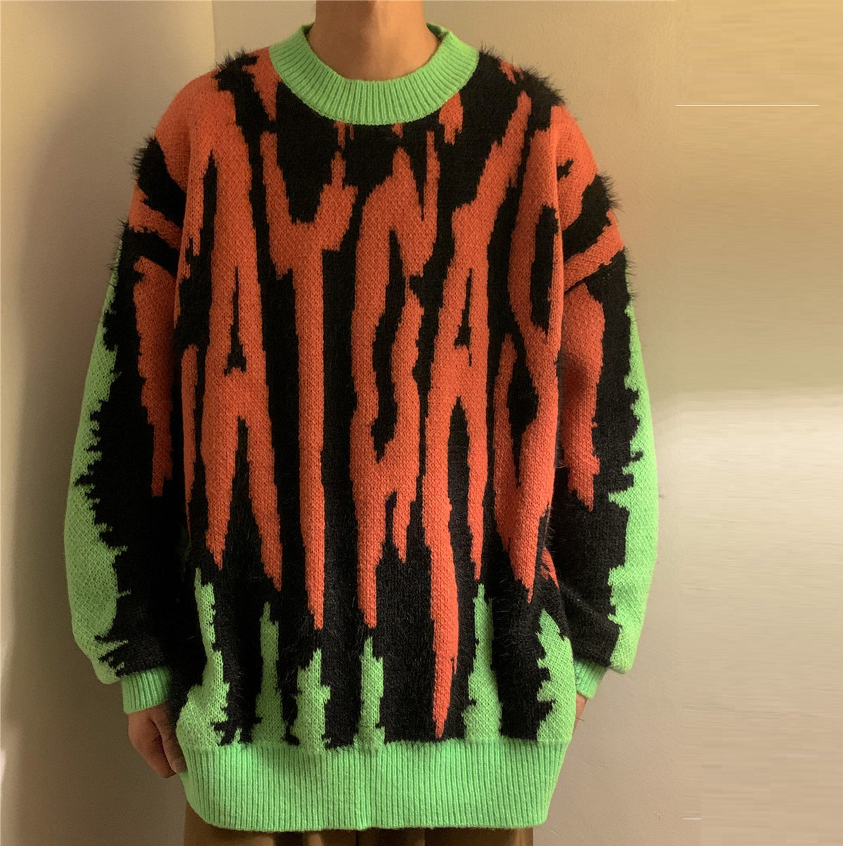 Thickened Crew Neck Loose Pullover Sweater | Streetwear