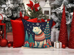 Polar Bear Christmas Throw Pillow
