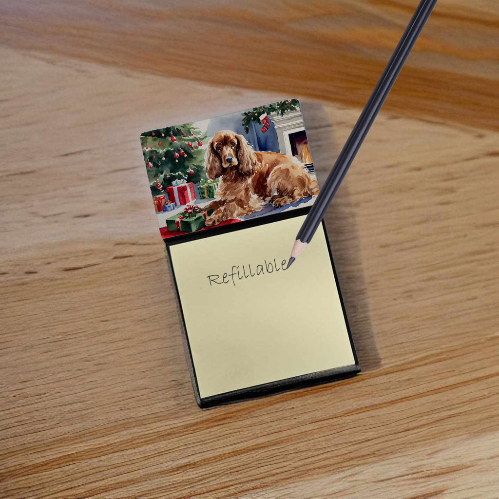 Cocker Spaniel Cozy Christmas Sticky Note Holder