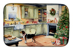 Basset Hound Christmas Cookies Dish Drying Mat