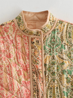 Women's Patchwork Woollen Jacket