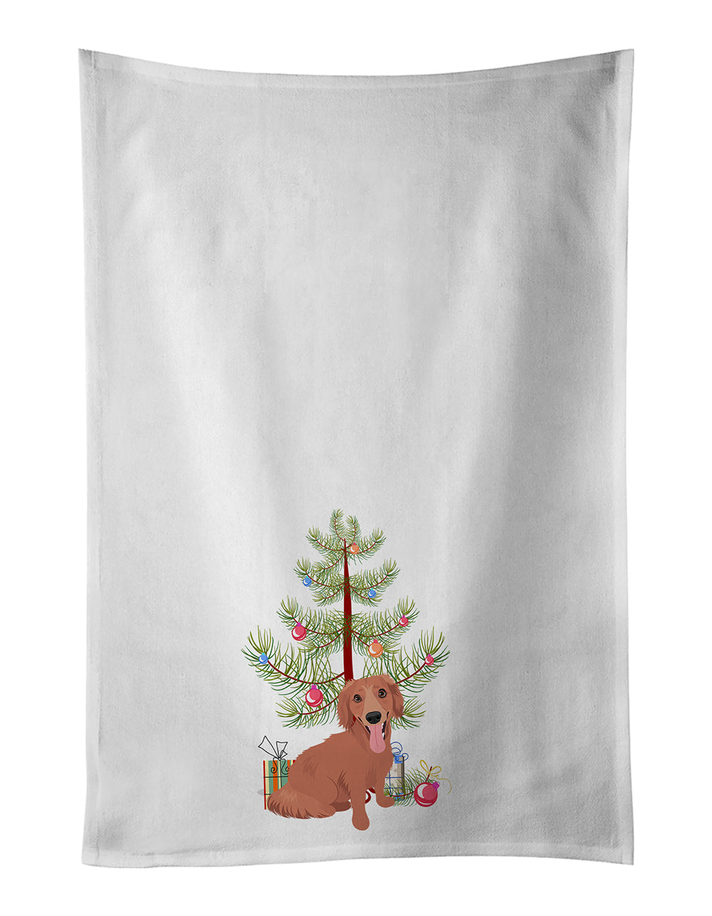 Dachshund Red #1 Christmas Kitchen Towel Set of 2