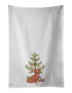Dachshund Red #1 Christmas Kitchen Towel Set of 2