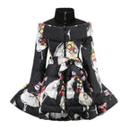 Children's Winter Down Jacket with Bow and Skirt Design