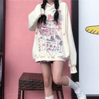 Printed Hooded Sweatshirt for Women - Autumn & Winter | Streetwear
