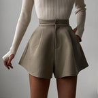 High-Waisted Vintage Wide-Leg Shorts for Women