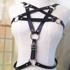 PU Leather Star Punk Bralette and Accessories Set