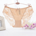 Low Waist Ice Silk Lace Panties - Sexy Temptation