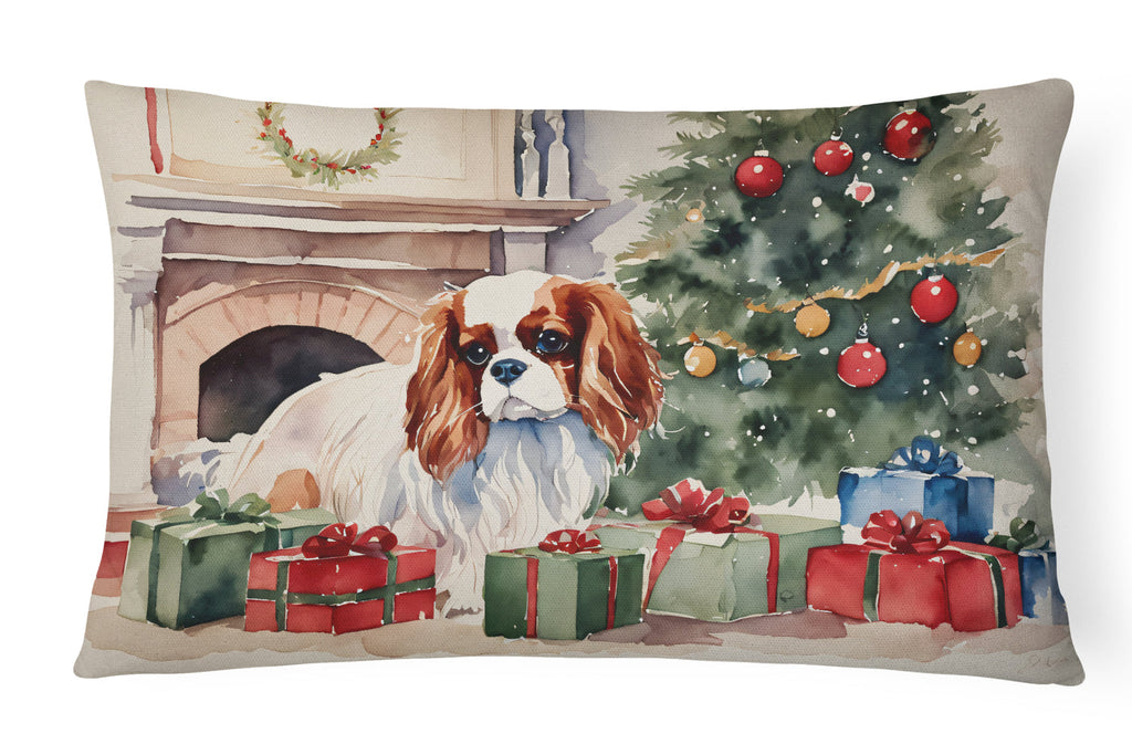 Cavalier Spaniel Cozy Christmas Throw Pillow