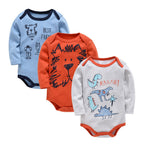 Baby Long Sleeve Bodysuit with Cartoon Design