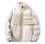 Thick Warm Cotton-Padded Stand Collar Workwear Coat
