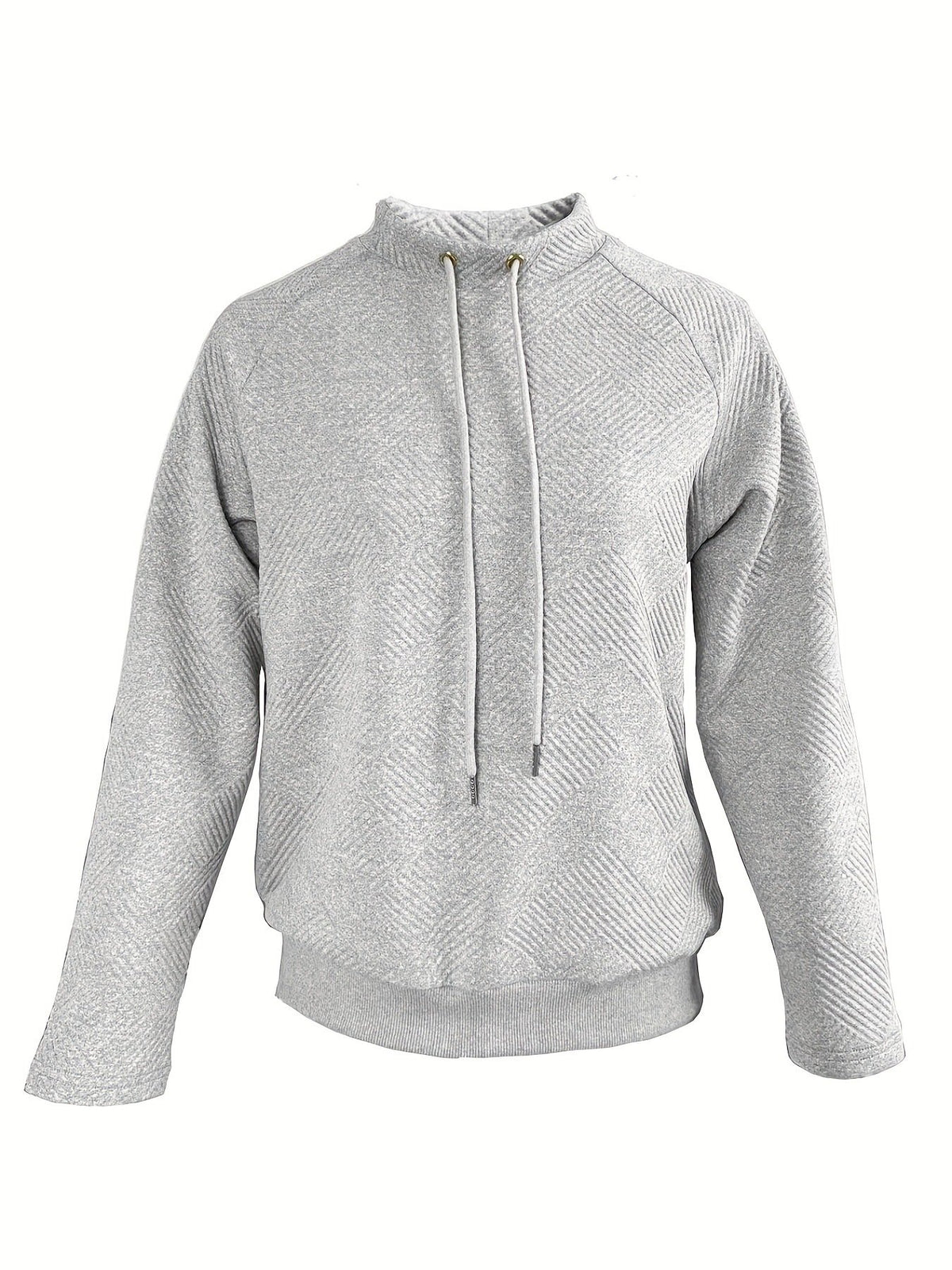 Casual Long Sleeve Solid Color Knitted Sweater