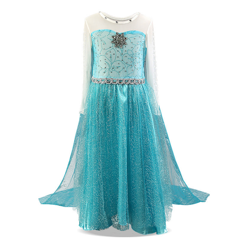 Frozen Elsa Princess Dress for Girls - Christmas Outfit