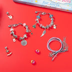 DIY Bracelet Set with Santa Claus and Elk Bells