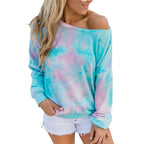 Colorful Tie Dye Printed Long Sleeve Sweatshirt | Streetwear