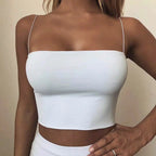 Gigi Street Style Women's Solid Color Crop Top Tank