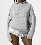 Hooded Pullover Sweater for Women with Pockets | Streetwear