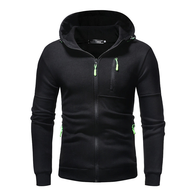 Slim Fit Zipper Hoodie Men's Pullover Sweater | Streetwear