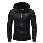 Slim Fit Zipper Hoodie Men's Pullover Sweater | Streetwear