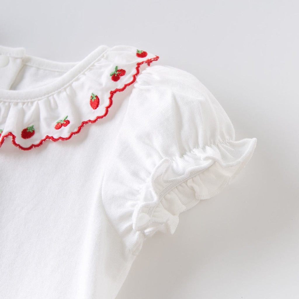 Fashionable Half Sleeve Cotton Dress for Girls