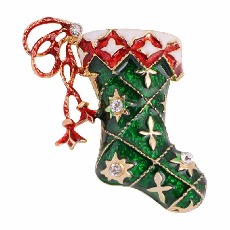 Custom Snowman and Santa Brooch for Halloween & Christmas