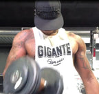 Men's Sleeveless Running Training Tank Top with Letters