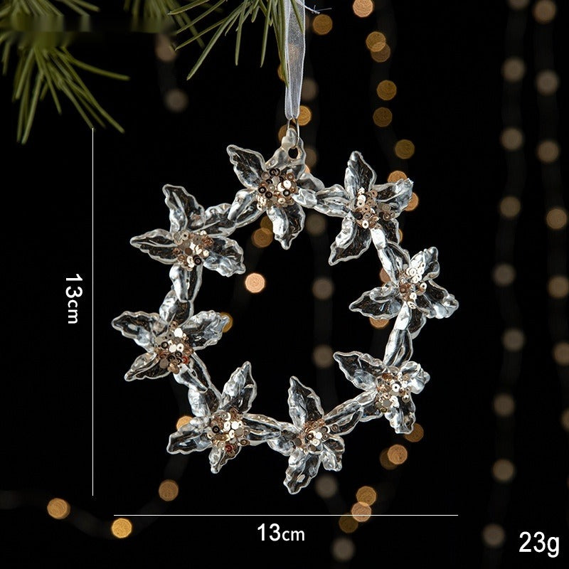 Acrylic Christmas Sequin Pendant