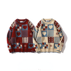 Niche Couple American Retro Loose Long-sleeve Sweater