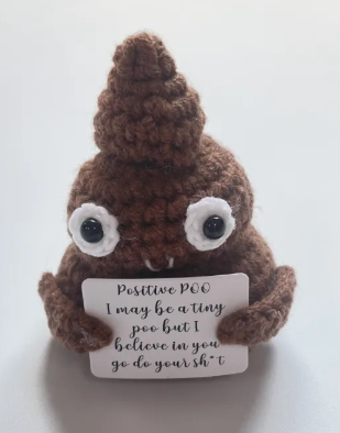 Handmade Wool Poop Pendant