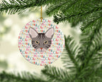 Ocicat Cat Christmas Ceramic Ornament