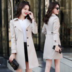 Slim Single Breasted Trench Coat for Spring Autumn