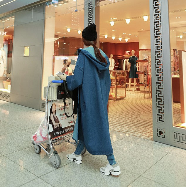 Baggy Hooded Trench Coat for Stylish Comfort