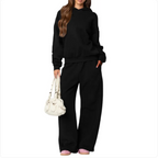 Fleece Hoodie & Sweatpants Casual Two-Piece Set | Streetwear