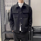 Men's Korean Style Casual Wool Jacket for Fall/Winter 2024