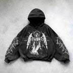 Vintage Skull Print Hoodie Sweater | Streetwear