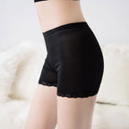 Lace Solid Color Women's Bottoming Shorts