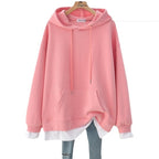 Brown Cotton Hooded Cartoon Pullover Sweater (Long Sleeve) | Streetwear