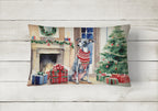 Italian Greyhound Cozy Christmas Throw Pillow