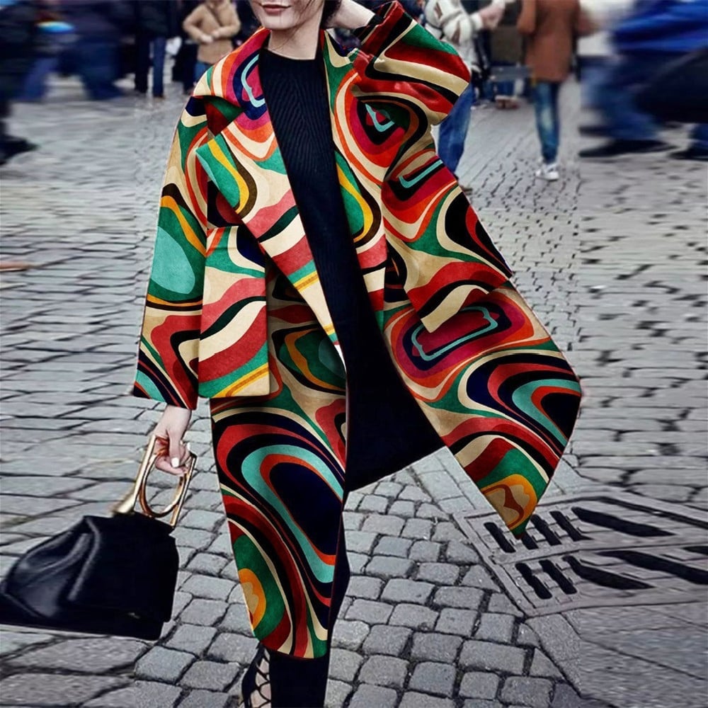 Casual Long Solid Warm Wool Coat