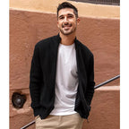 Men's Cardigan Vinylon Sweater for Spring and Autumn