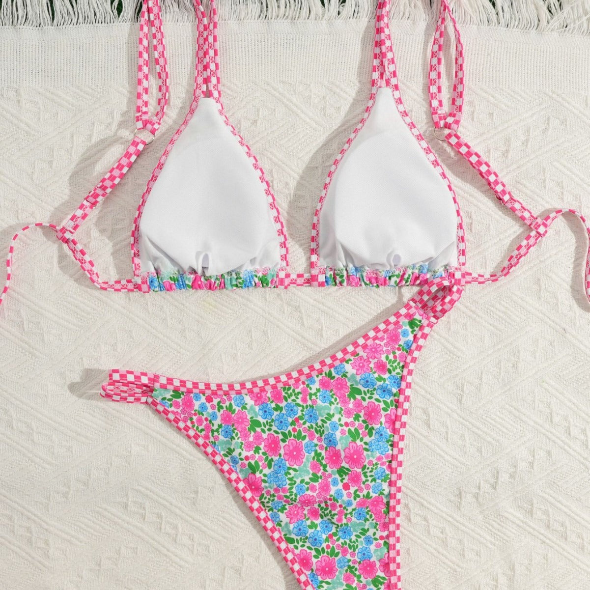 Ditsy Floral Triangle Bikini Set