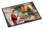 Cookies with Santa Claus Father Christmas Doormat