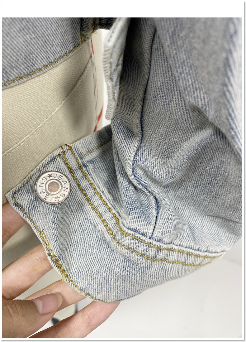 Women's Cropped Ripped Denim Jacket