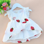 Summer Short Sleeve Princess Dress for Baby Girls (0-3Y)