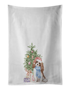 Cavalier Spaniel Tricolor Blenheim Christmas Presents and Tree Kitchen Towel Set of 2