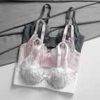 Lace Lingerie for Comfort with Soft Rims and Ultra-thin Bras