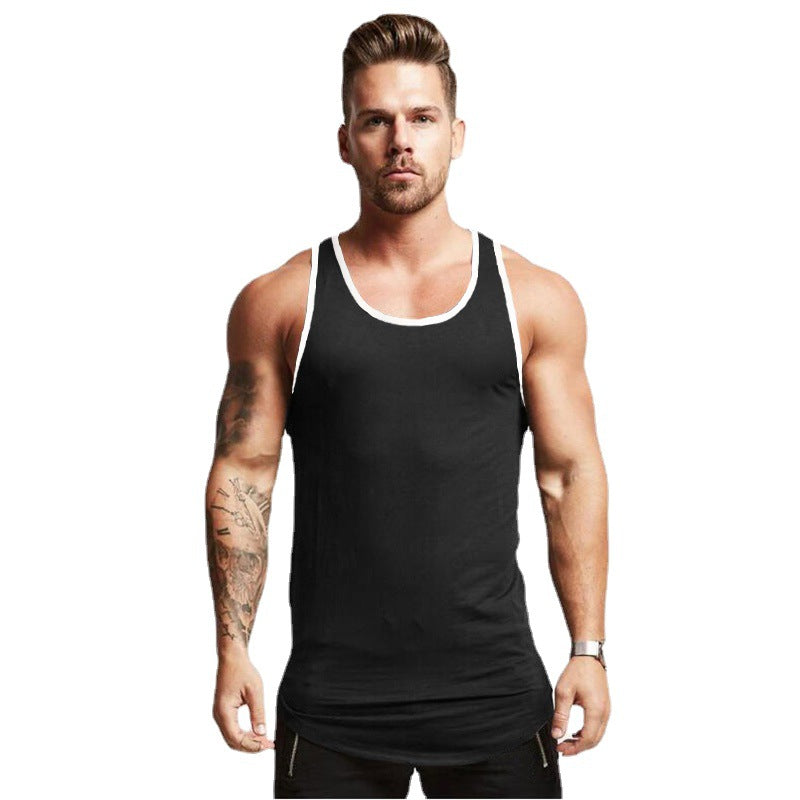 Men's Summer Solid Color Training Sports Tank Top