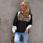 Leopard Print Women's Hoodie with Side Pockets | Streetwear