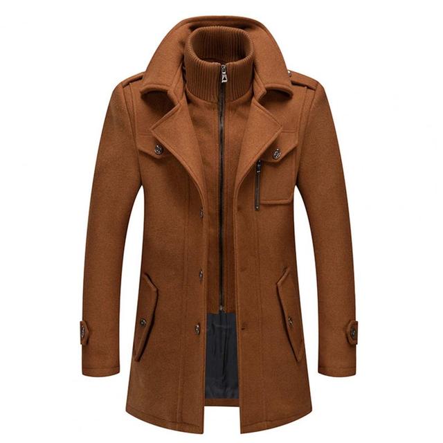 Men's Double Collar Zipper Jacket for Travel and Style